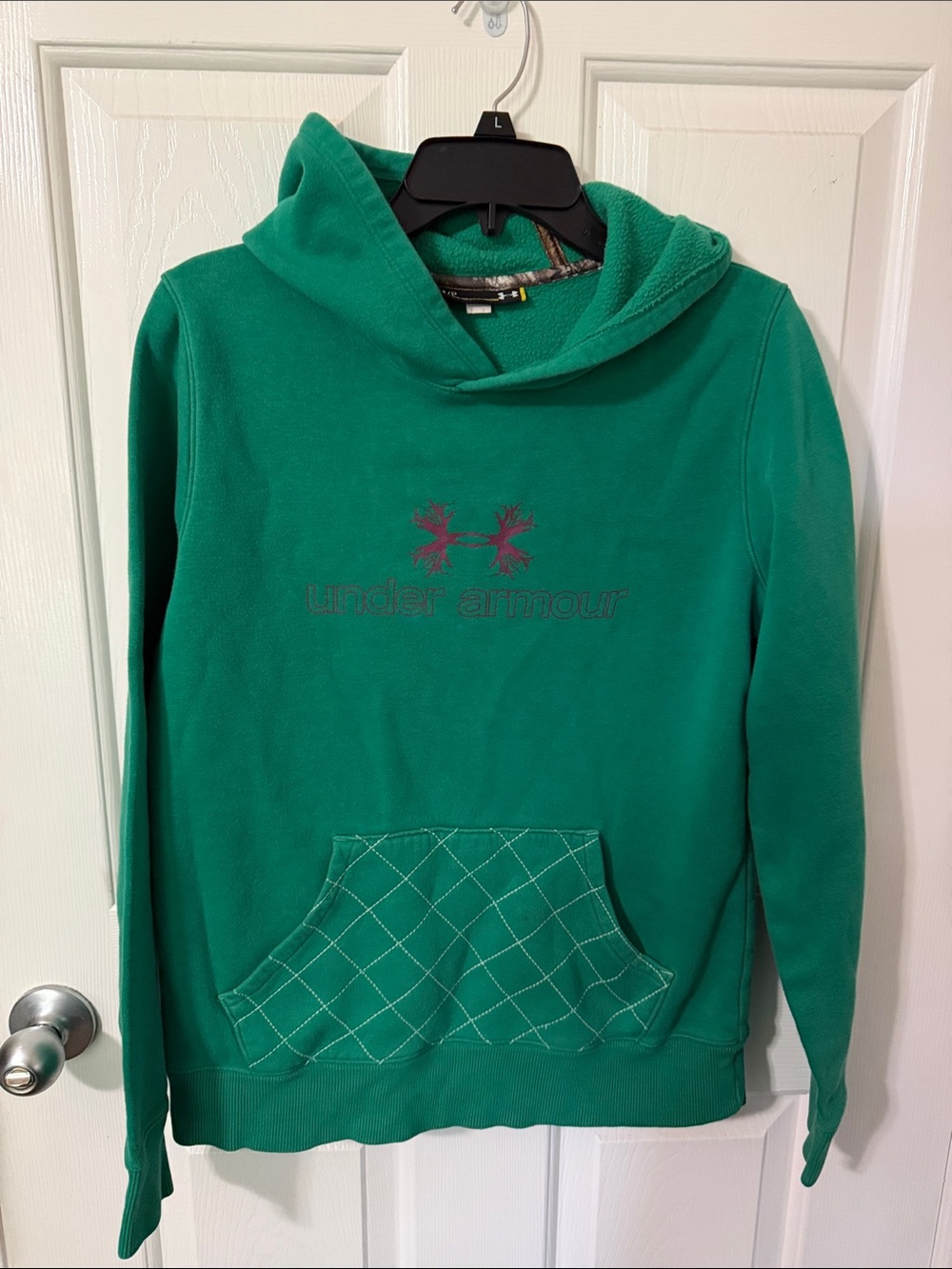 Under Armour Women’s Teal Green Hooded Fleece Pullover